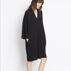 VINCE easy pullover linen blend dress